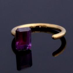 SYNTHESIS ALEXANDRITE RING OCTAGON