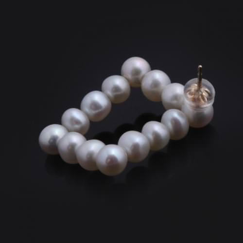FRESHWATER PEARL EARRING SQUARE